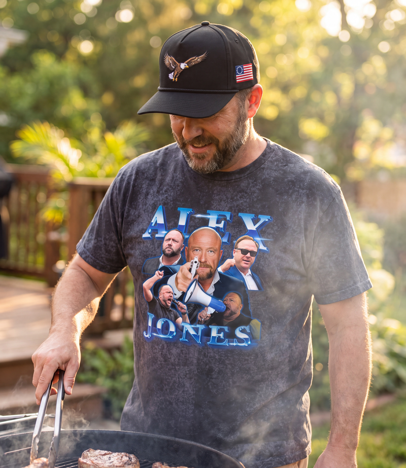 Alex Jones Retro Collage Limited Edition Vintage T-Shirt