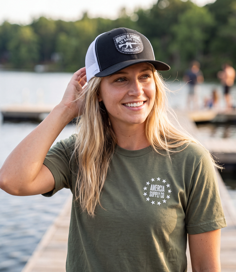 Nobody Is Coming To Save You Trucker Hat