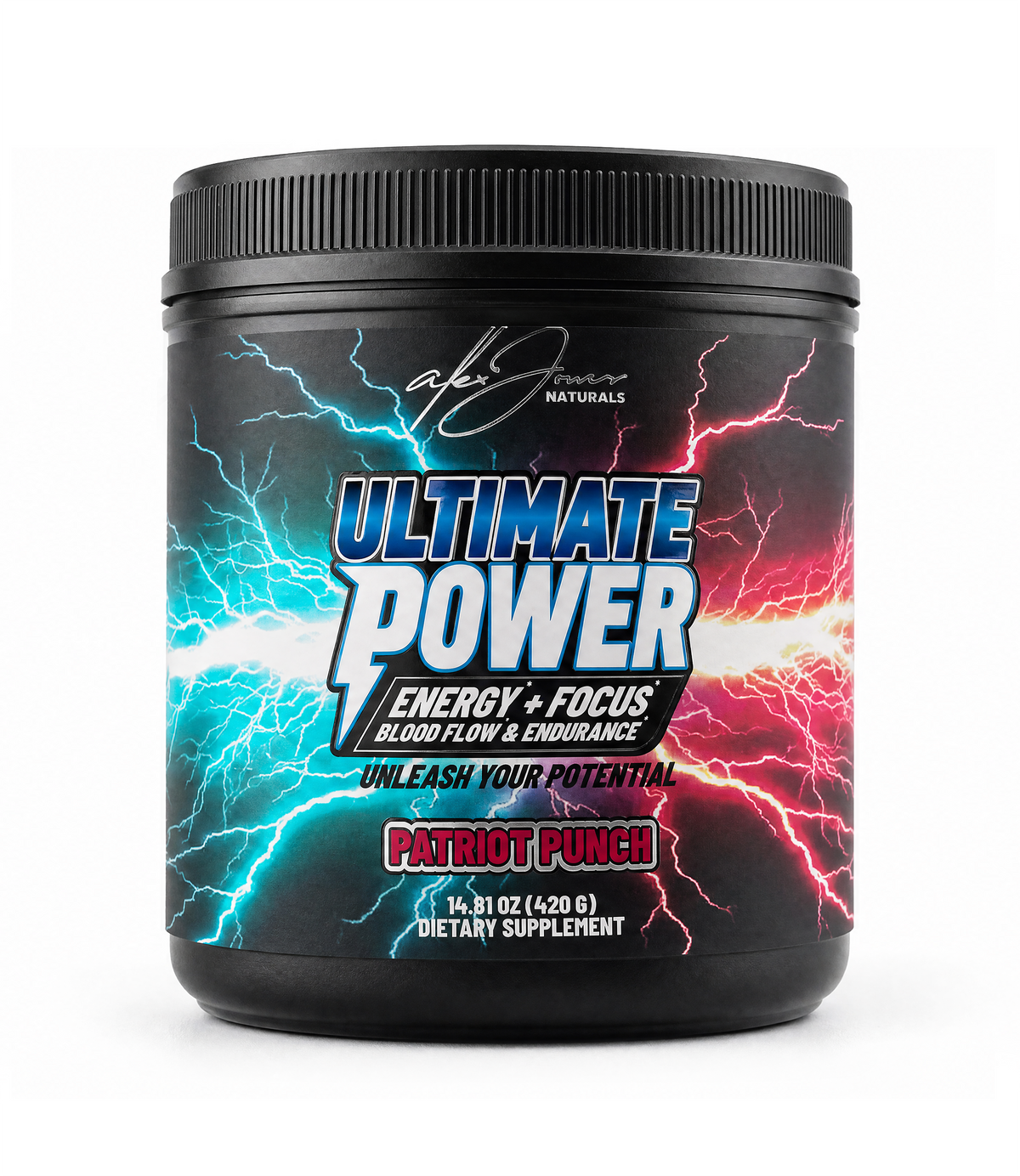 Ultimate Power Drink Mix - Energy & Focus* (Patriot Punch) (420 Grams) (30 Servings)