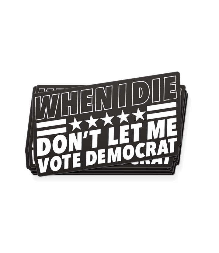 When I Die Decal